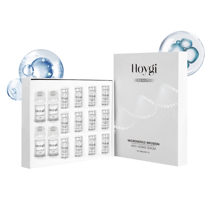 Set role pentru fermitate Hoygi, hidratare faciala, hidratare, iluminare a pielii, esenta blanda pentru ingrijirea pielii