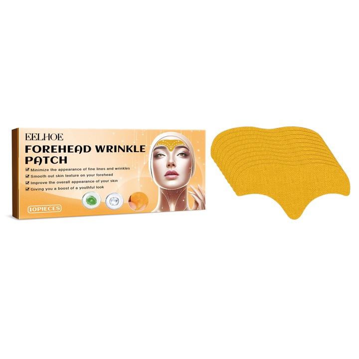 EELHOE Patch antirid pentru frunte, estompeaza liniile fine, netezeste liniile fine, fermizeaza pielea, plasture antirid pentru frunte, 2 buc