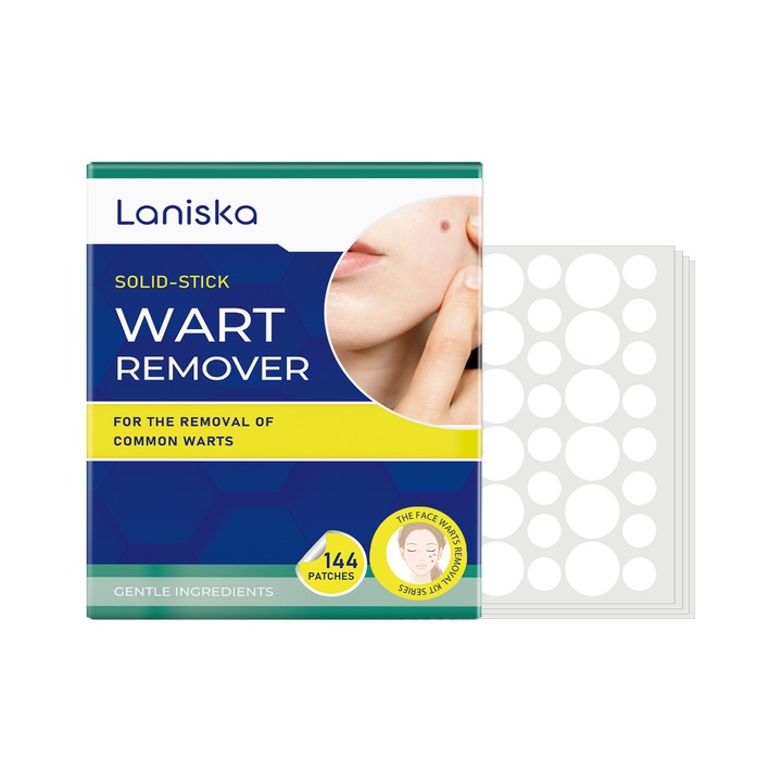 Plasturi, Laniska, cu venin de albine, aloe vera, vitamina E, transparent, set 144 buc