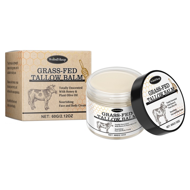 WoodSleep hidratáló testápoló krém, 2 darabos, vajjal, mézzel és olívaolajjal, minden bőrtípusra, irritáló összetevők nélkül