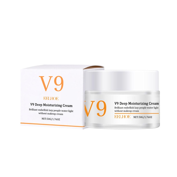 Hidratáló és ragyogást adó arckrém, Eelhoe, könnyű textúrájú, 50ml