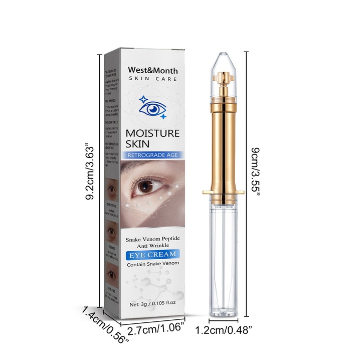 West&Month kígyóméreg szemkörnyékápoló krém, ránctalanító, hidratáló, 30ml