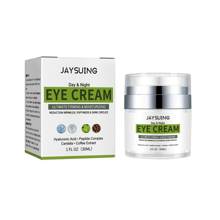 Crema de ochi reparatoare cu peptide, Jaysuing, reduce liniile fine si cearcane, hidrateaza, 30ml