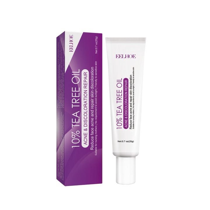 Крем за лице за прикриване на несъвършенствата, EELHOE, Масло от чаено дърво и ниацинамид, 50 мл