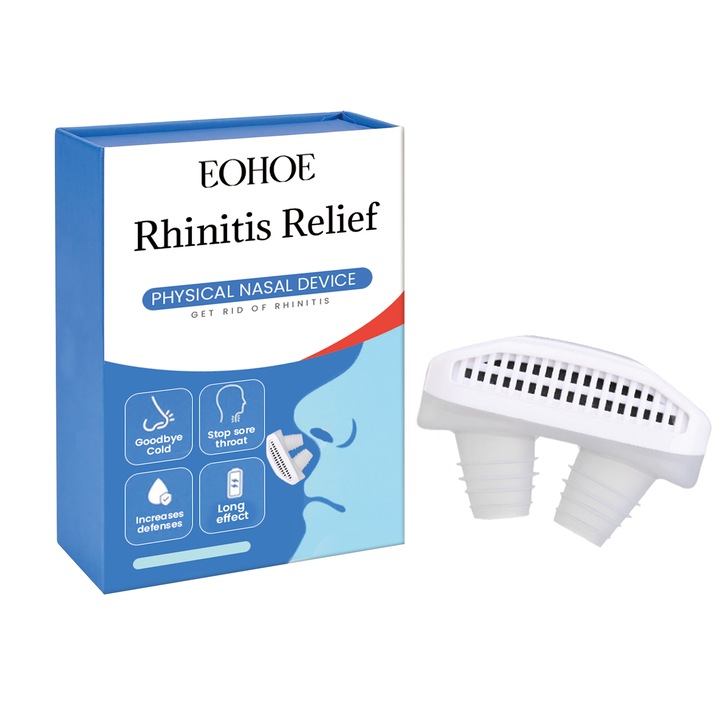 Dispozitiv de ingrijire nazala, EOHOE, pentru decongestionare, ABS, 15 minute utilizare pe zi