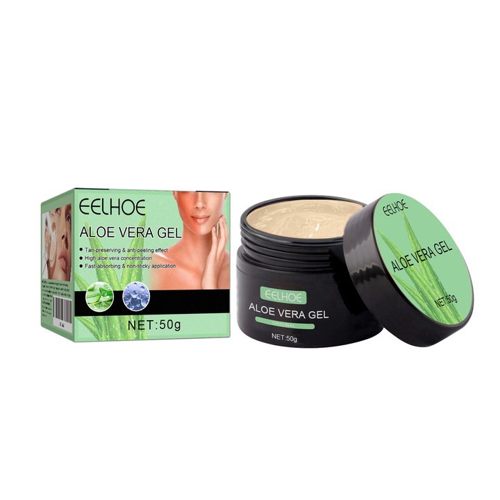 Gel de reparare dupa soare cu aloe vera, hidratant, 200ml EELHOE