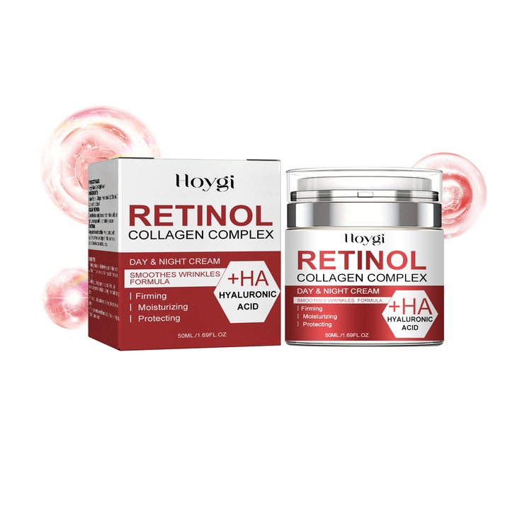 Hoygi ránctalanító arckrém retinollal, 50ml, hidratáló, minden bőrtípusra