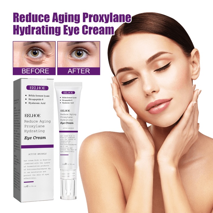 Crema de ochi hidratanta anti-riduri, cu acid hialuronic, retinol ...