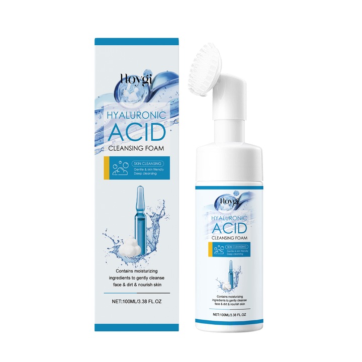 Hialuronsavas tisztítóhab, 150ml, hidratáló, kamillakivonattal, Hoygi