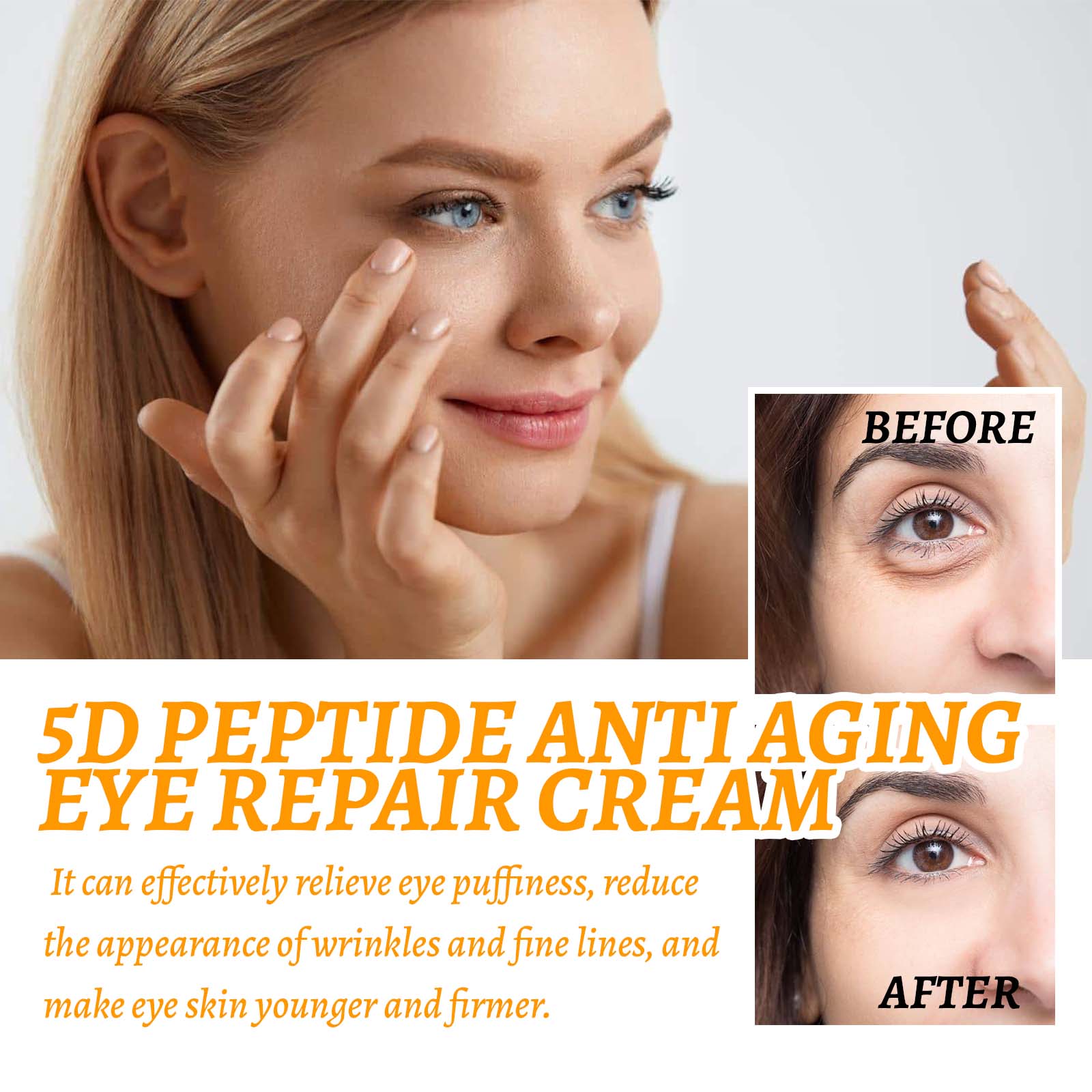 Crema de ochi anti-rid 5D Peptide, Hoygi, hidratare, fermitate, 30ml ...