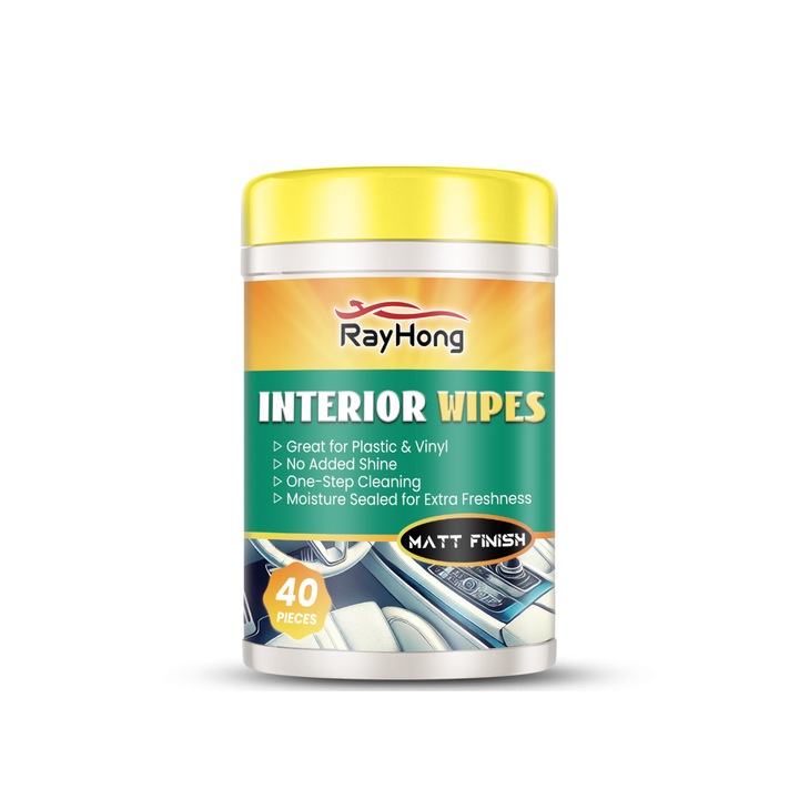 Servetele umede pentru curatare interior auto set 3 buc Rayhong