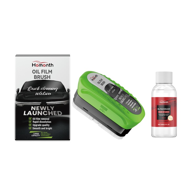 Set perii de curatare pentru film de ulei auto, Homonth, multicolor