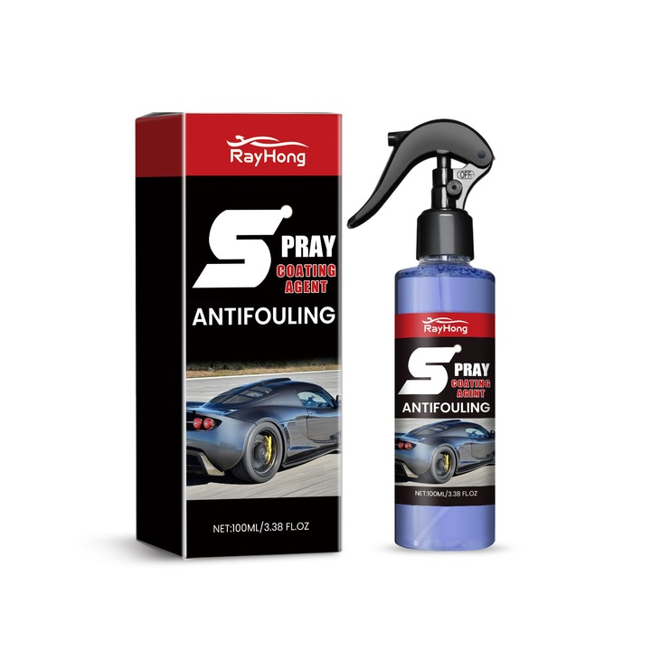 Spray de acoperire auto Rayhong, spray de curatare pentru decontaminare si reconditionare a vopselei auto, 2 buc.