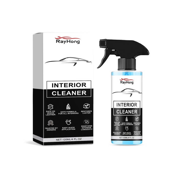 Detergent interior auto Rayhong pentru piele, curatare eficienta, 1 pcs