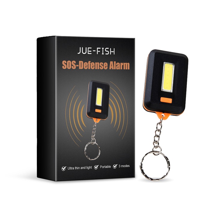 Фенер Jue-Fish, аварийно осветление, множество режими, преносим, компактен, 30x10см