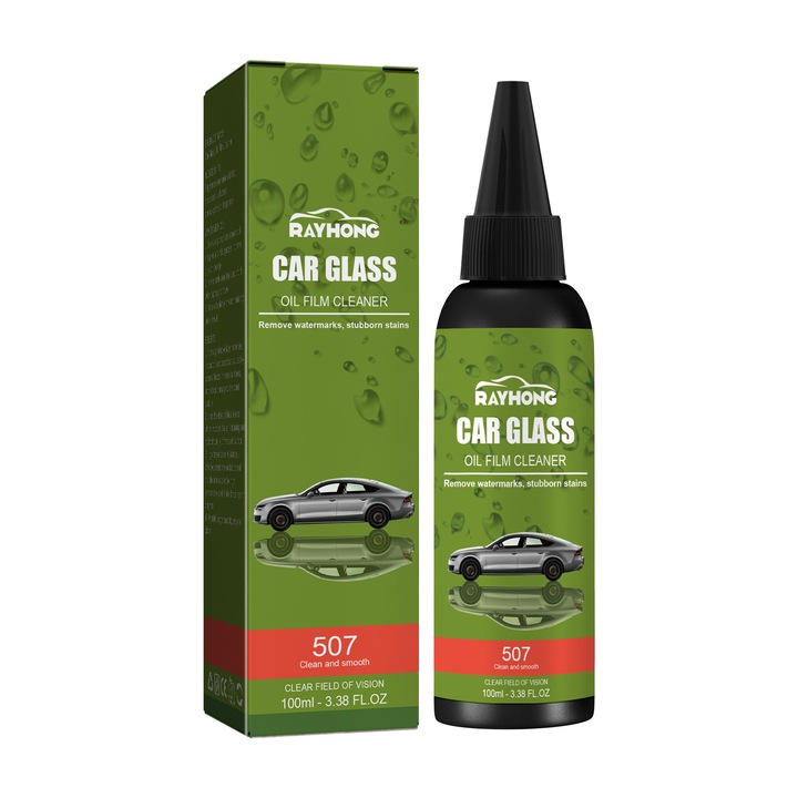 Detergent pentru geamuri auto Rayhong, curatare ulei, rezistent la apa