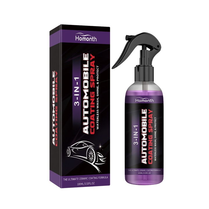 Spray de Acoperire Auto Homonth, Restaurare Luciu, Hidrofob, 500ml