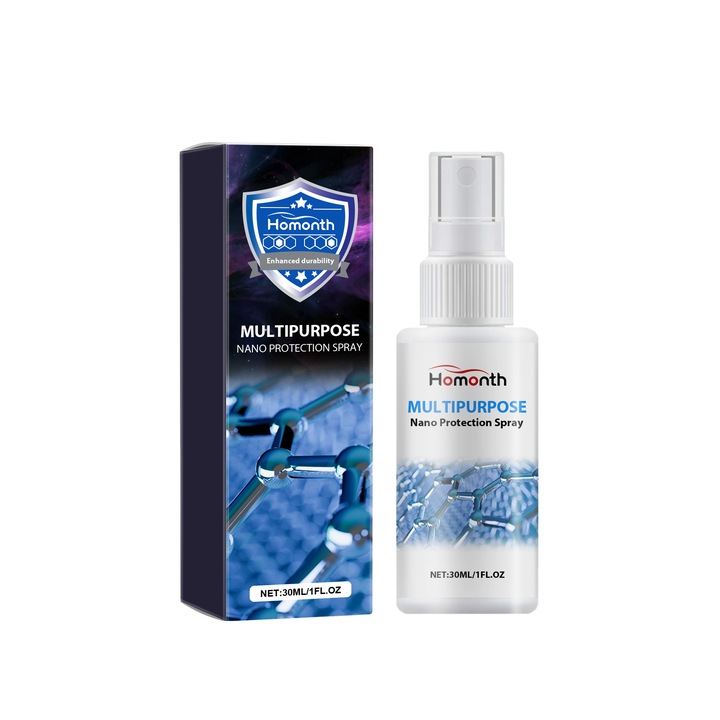 Spray de protectie nano multifunctional, Homonth, 3 bucati, pentru suprafete, transparent