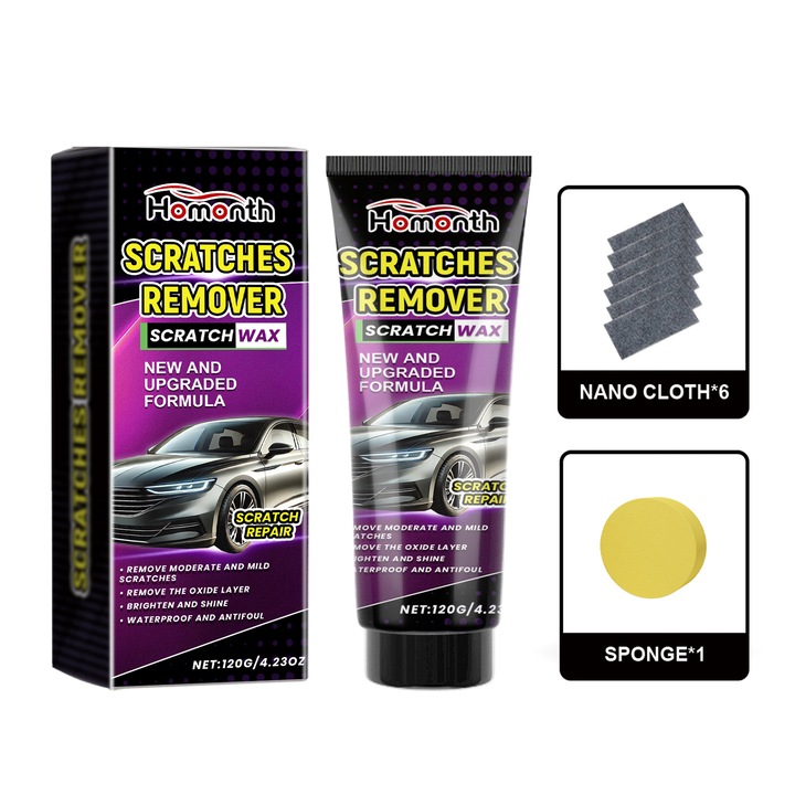Set de reparare zgarieturi auto, 1 pcs, nanotehnologie, pentru vopsea auto