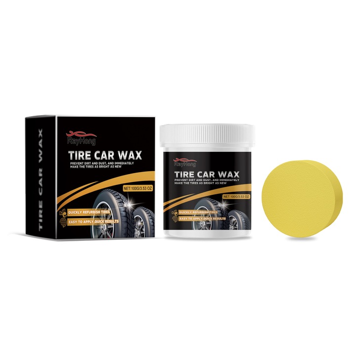 Pasta de resapare pentru anvelope auto, Rayhong, curatare si intretinere, set 2 bucati