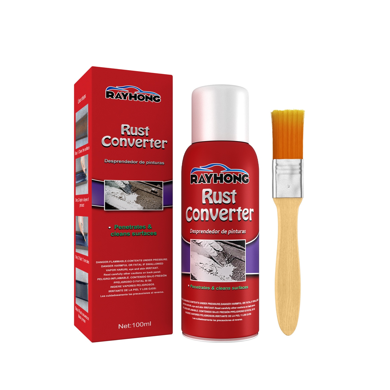 Partile Convertor de rugina Rayhong, agent de protectie pentru partile metalice ...