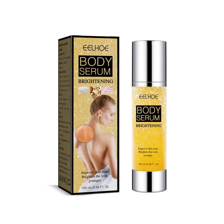 Világító testápoló szérum, 2 darab, sötét foltok eltávolítása, hidratálás