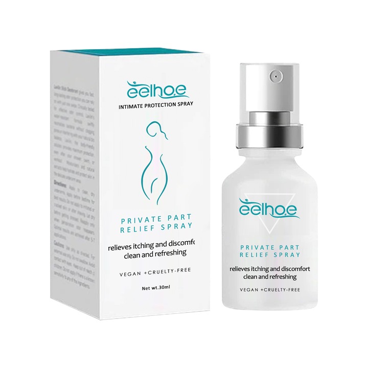 Spray igiena intima, Elhoe, extract de matrina, reduce umiditatea, pentru toate tipurile de piele