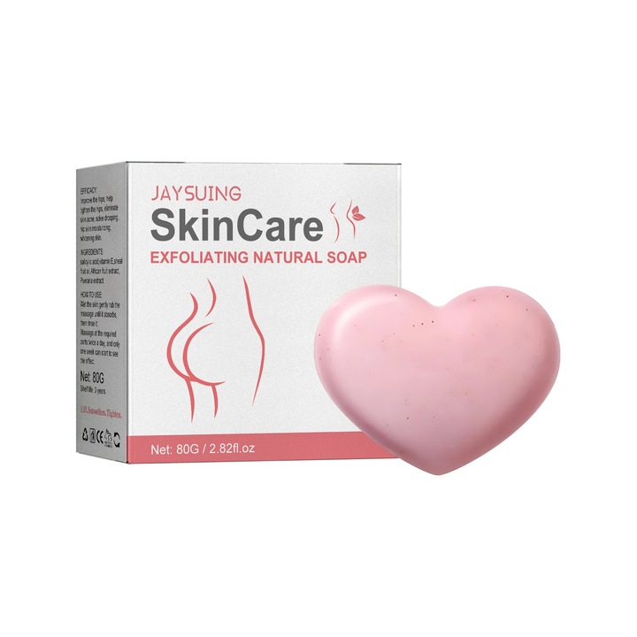 Hámlasztó testápoló szappan, szalicilsavval, shea vajjal, E-vitaminnal, 1 db.