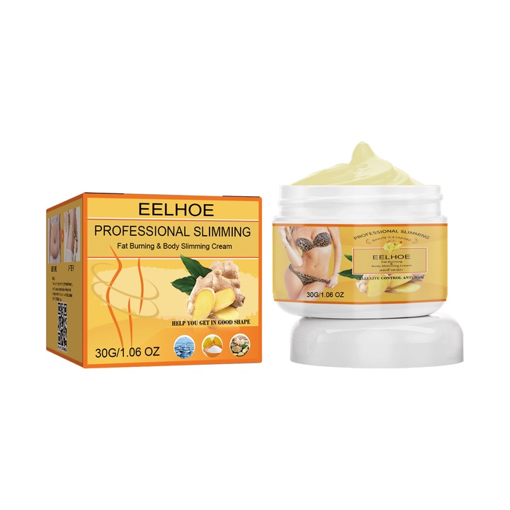 Crema de slabit cu ghimbir EELHOE, crema de slabit pentru arderea grasimilor si pierderea in greutate set 2 bucati