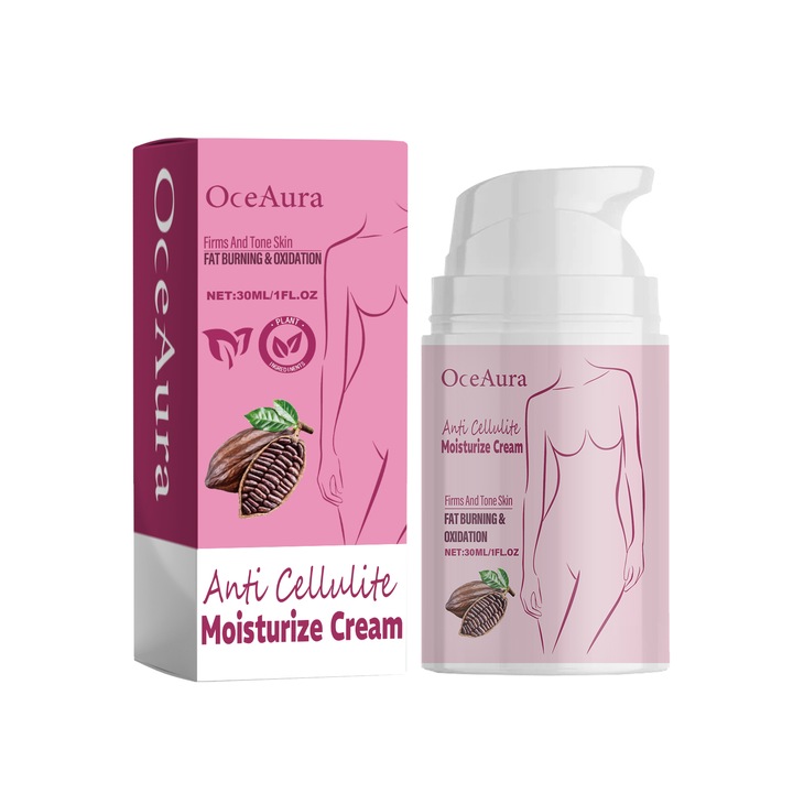 Crema hidratanta anti-celulita OceAura, modelare abdomen si coapse, 1 set