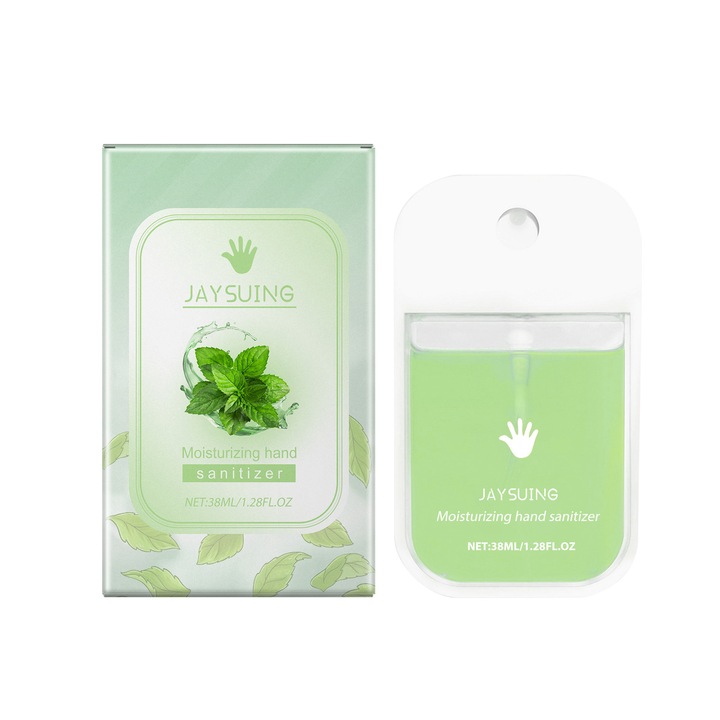 Kézfertőtlenítő spray, Jaysuing, 2 darab, mentakivonat, aloé vera, citrom, hidratáló hatás