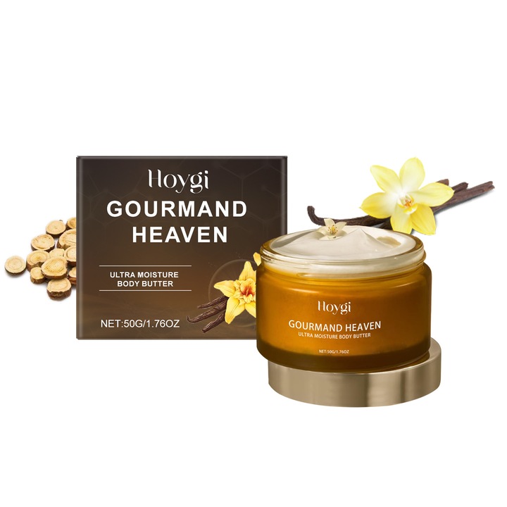 Hidratáló testápoló, Hoygi, vanília kivonattal és shea vajjal, 50 g