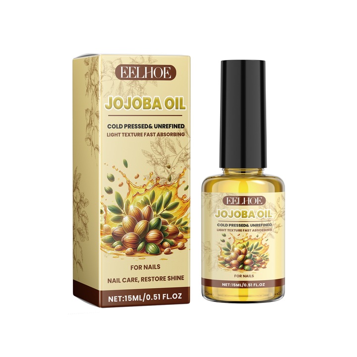 Ulei jojoba pentru unghii set 3 buc hranitor hidratant 10ml