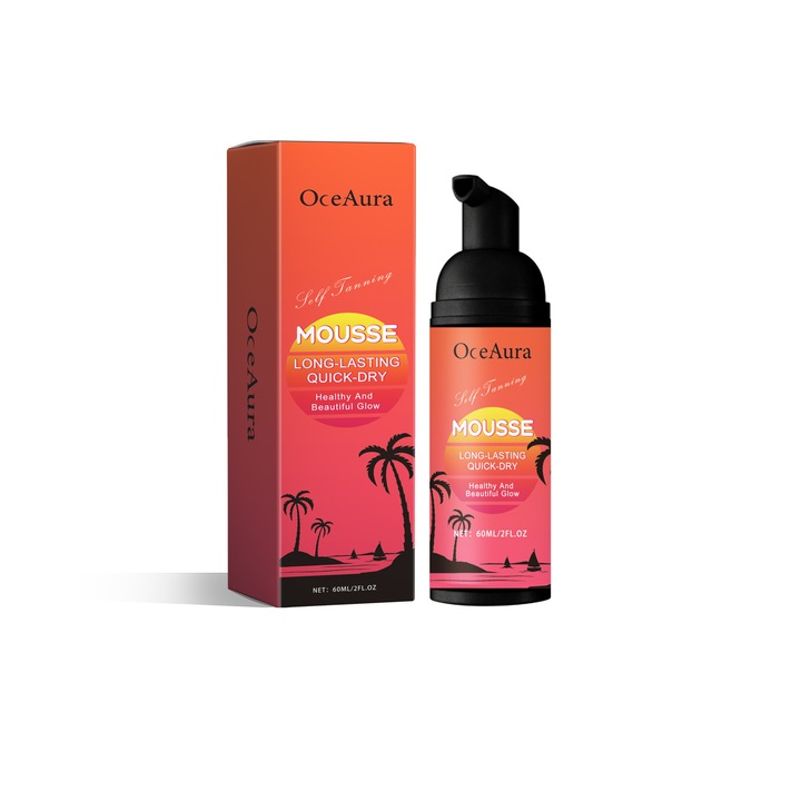 Mousse autobronzant OceAura, hidratare profunda, crema reparatoare dupa soare, 200ml
