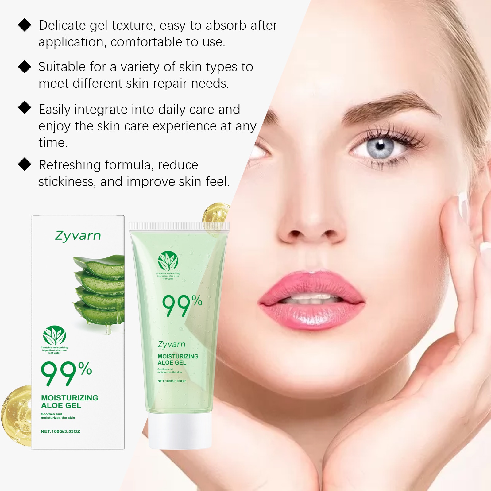 Arckrm, hidratl, aloe vera, gyengd pols, 250ml - eMAG.hu