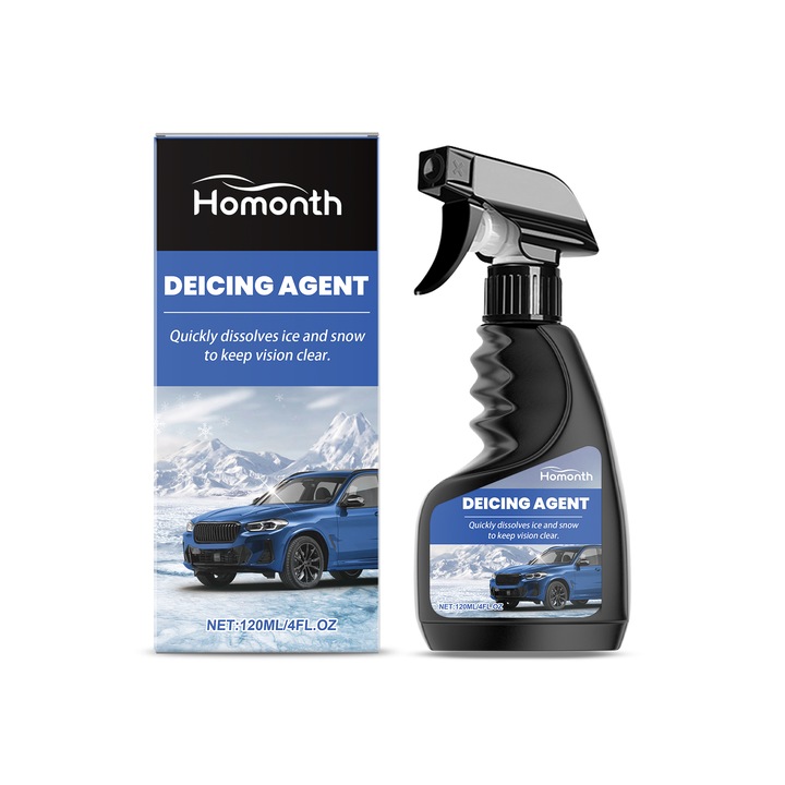 Spray de dezghetare parbriz Homonth, agent anti-ceata pentru indepartarea prafului, agent anti-inghet, 2 buc