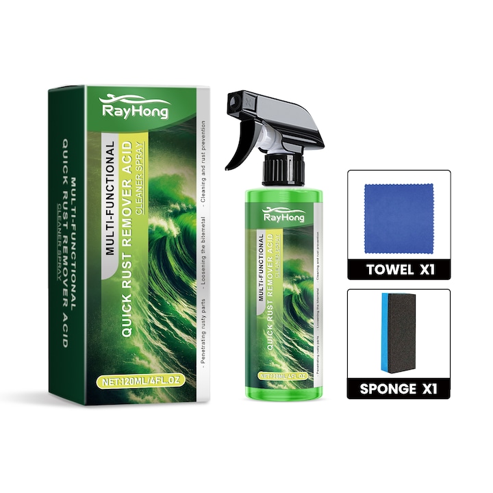 Spray de indepartare a ruginii pentru automobile, 2 bucati, protectie durabila, curatare suprafata vopsea