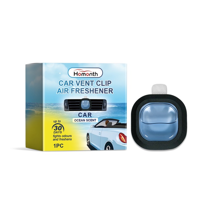 Odorizante auto set 3pcs, Homonth, parfum proaspat si de lunga durata, montare usoara, pentru toate tipurile de masini
