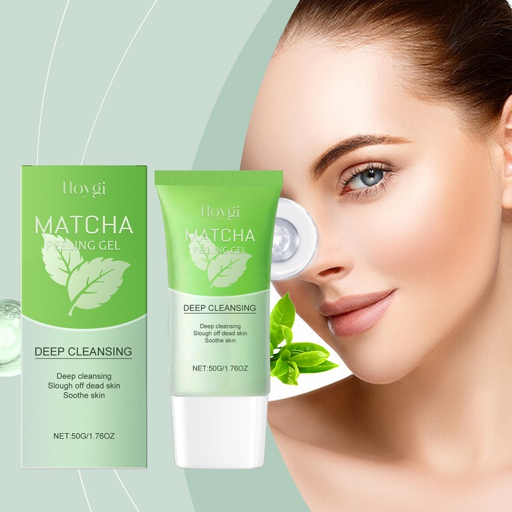 Matcha keratinos tisztító gél, hidratáló és gyengéd hámlasztó, 200ml