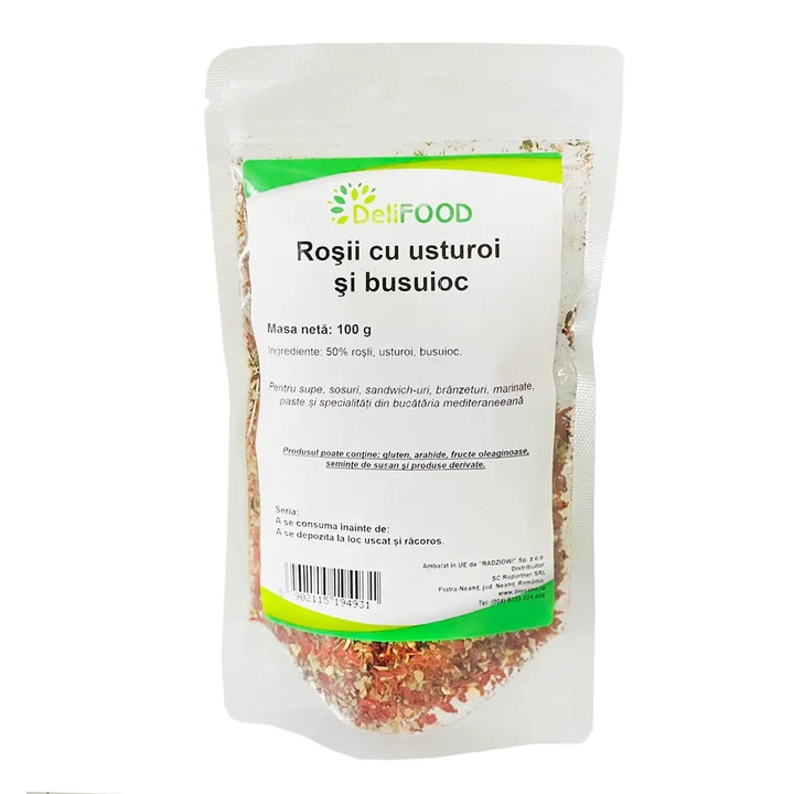 Rosii cu usturoi si busuioc 100 g DeliFOOD