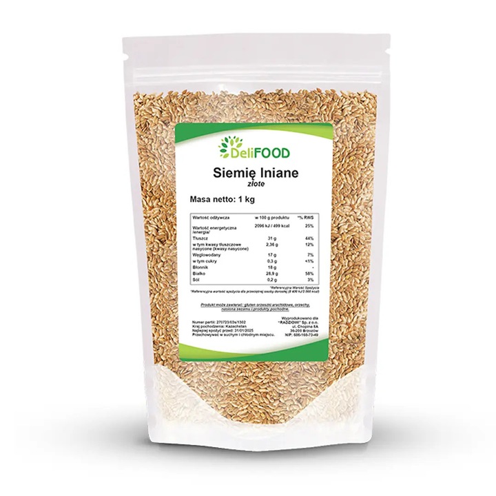 Seminte de in auriu 1 kg DeliFOOD
