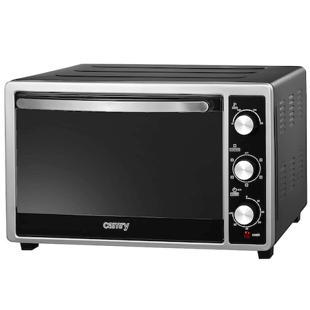 Cuptor Electric Camry cu Grill Rotisor si Tava de Copt, Putere 1500W, Capacitate 35L, Timner, Temperatura Reglabila si 3 Moduri de Incalzire