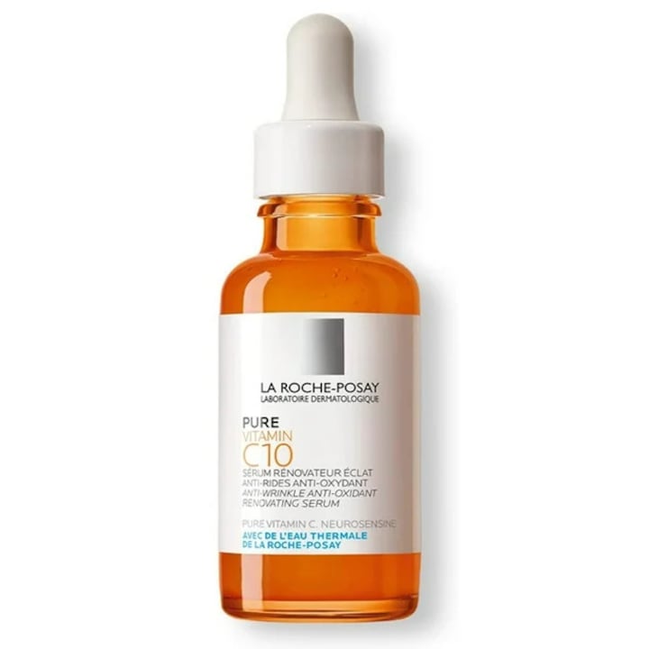Ser facial C10 10%, La Roche Posay, cu acid hialuronic si salicilic, 30 ml