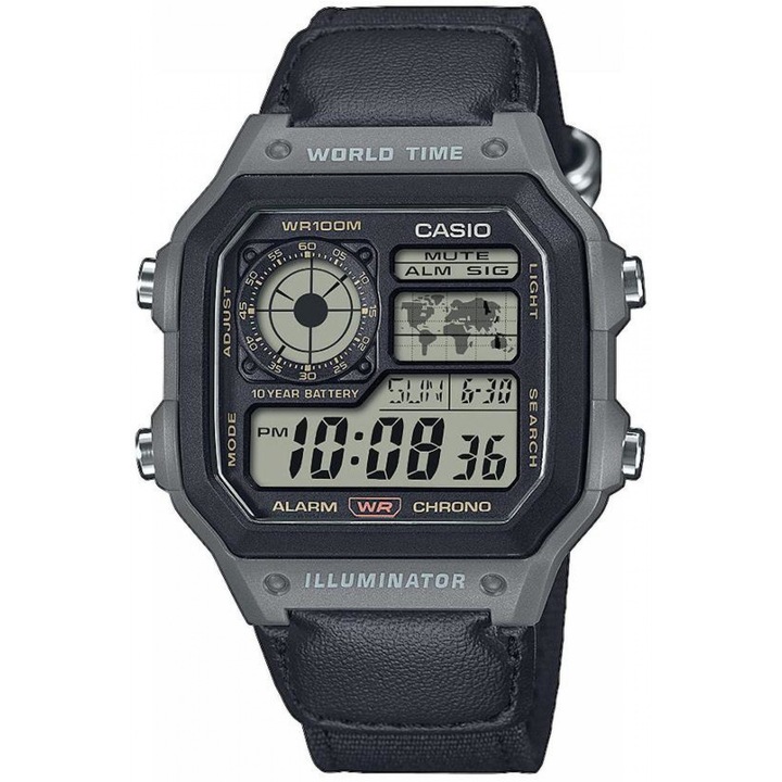 Мъжки часовник Casio, Collection AE AE-1200WHUB-8AVEF, Дигитален