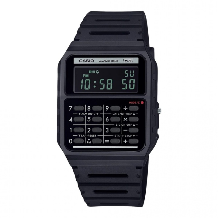 Часовник Casio, Vintage Edgy Calculator CA-53WB-1BEF, Дигитален