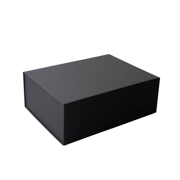 Кутия Office 1 Natural, с магнитно затваряне, сгъваема, 20 х 18 х 8 cm, черна
