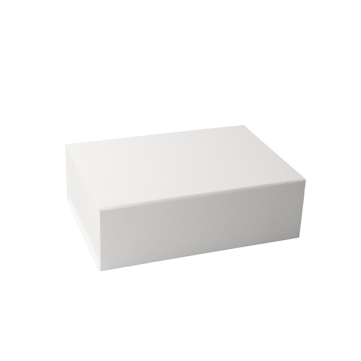 Cutie cadou Office 1, cu inchidere magnetica, pliabila, 28 x 20 x 9 cm, alb