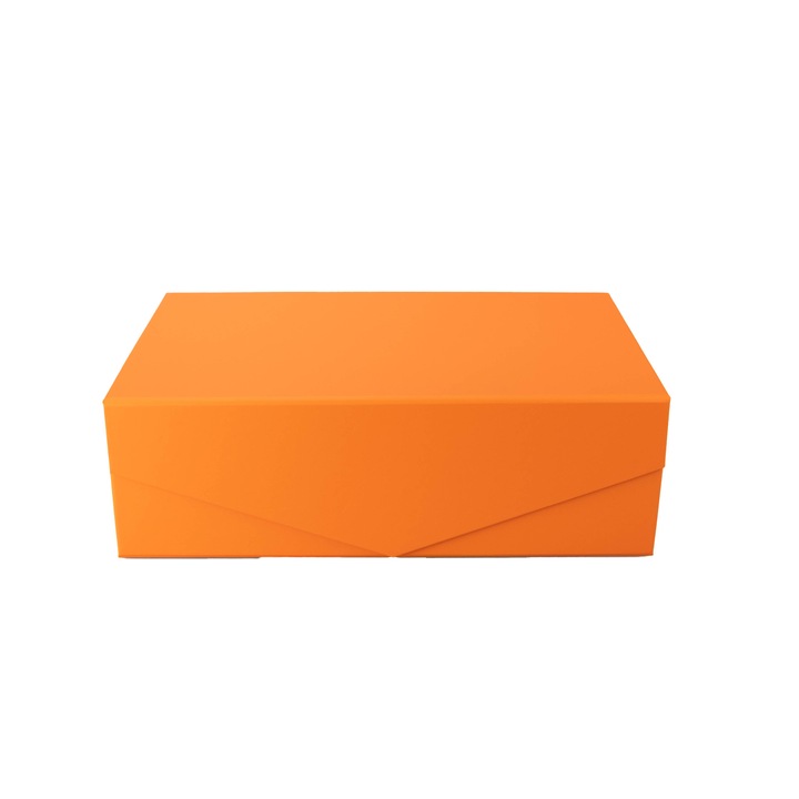 Ambalaj cadouri, Office 1 Matt, cu inchidere magnetica, pliabil, 31 x 20 x 10 cm, portocaliu