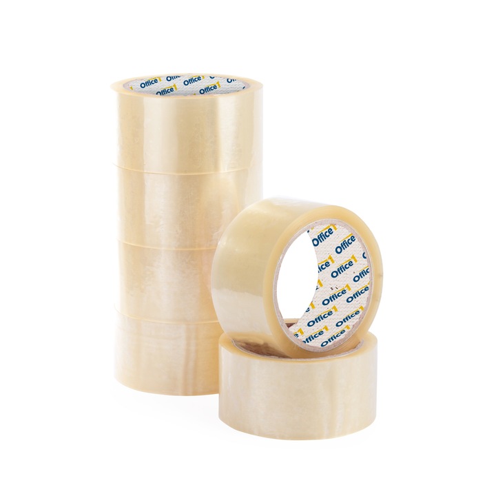 Тиксо Office 1, опаковъчно, 48 mm x 66 m, безцветно, 6 броя