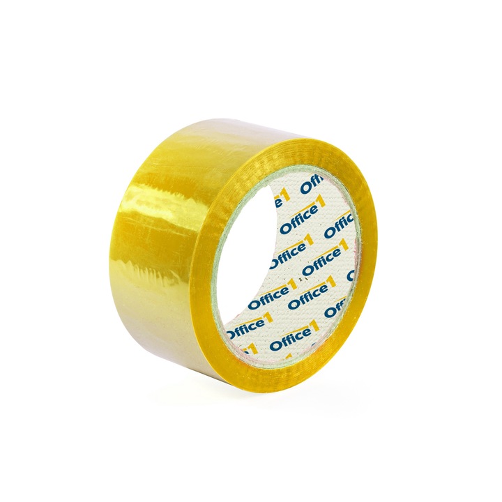 Banda de ambalare Office 1, 48 mm x 66 m, galbena